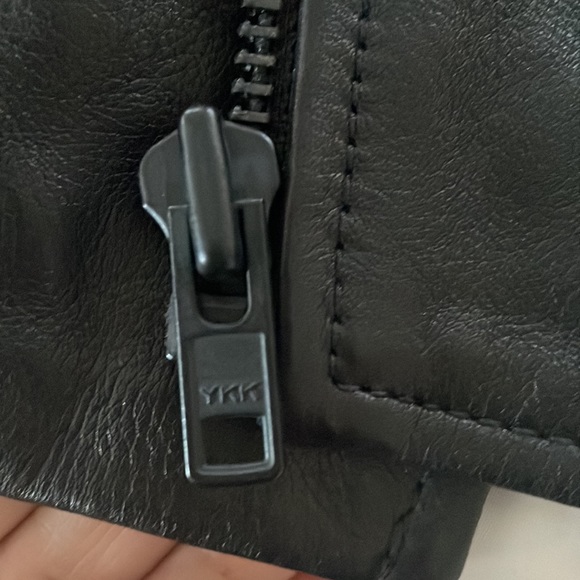 NWOT JOE'S JEANS LEATHER MOTO BIKER ZIP JACKET Sz M - Picture 13 of 14